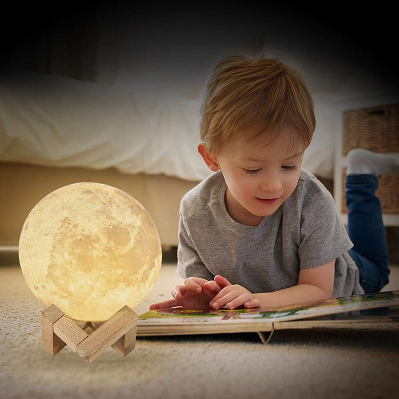 LunaGlow 2.0 LED Moon Lamp