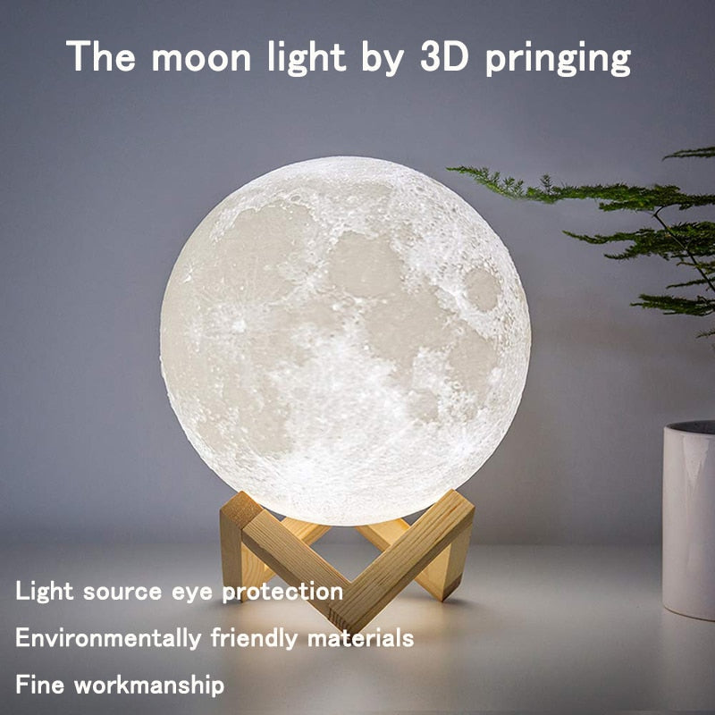 LunaGlow 2.0 LED Moon Lamp